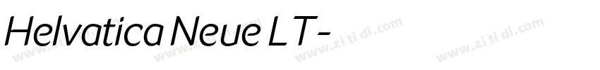 Helvatica Neue LT字体转换
